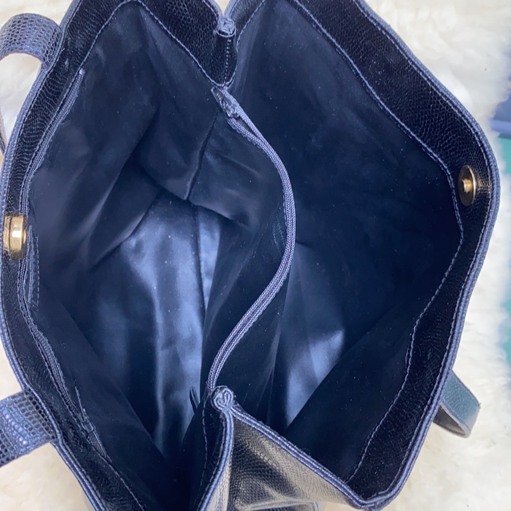 Desmo black leather tote - Picture 5 of 6